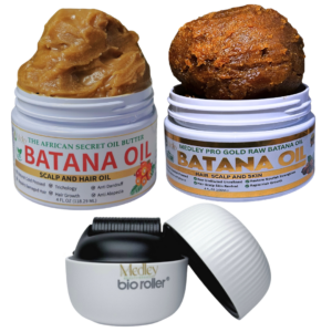 Raw Batana Oil Rapid Hair Growth Duo & G4 Bio Roller