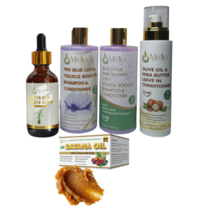 Moisture, Growth & Hydration bundle with PRO Gold Raw Batana Oil {Nourished Hair & Radiant Skin}